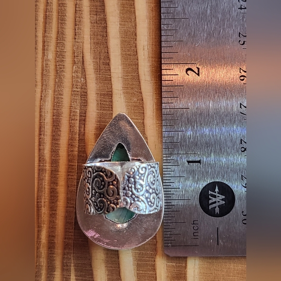 Color Enhanced Howlite Ring - Adjustable - Picture 6 of 7